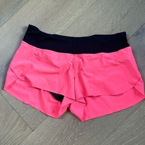 Lululemon speed up shirt size 6 - deep coral - pink color